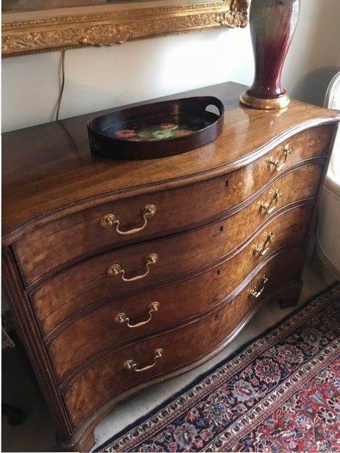George III Serepentine Chest